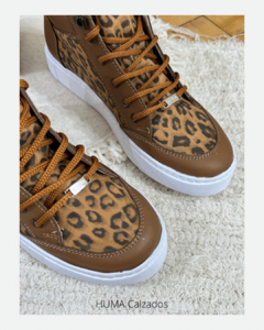 Huma10 Zapatilla Botita Mujer Talles Grandes Animal Print en internet