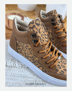Huma10 Zapatilla Botita Mujer Talles Grandes Animal Print - HUMA Calzados Talles Grandes 