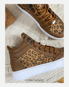 Huma10 Zapatilla Botita Mujer Talles Grandes Animal Print en internet