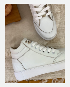 Huma10 Zapatilla Botita Mujer Talles Grandes BLANCA - HUMA Calzados Talles Grandes 