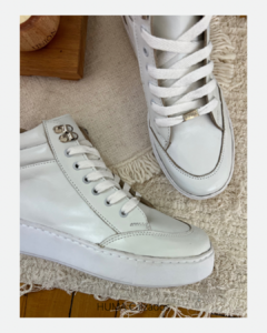 Huma10 Zapatilla Botita Mujer Talles Grandes BLANCA