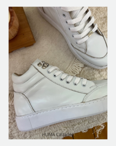 Huma10 Zapatilla Botita Mujer Talles Grandes BLANCA - comprar online