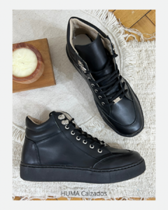 Huma10 Zapatilla Botita Mujer Talles Grandes NEGRO - comprar online