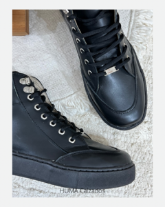 Huma10 Zapatilla Botita Mujer Talles Grandes NEGRO en internet