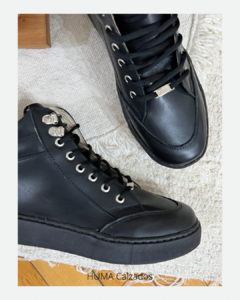 Huma10 Zapatilla Botita Mujer Talles Grandes NEGRO - tienda online