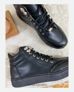 Imagen de Huma10 Zapatilla Botita Mujer Talles Grandes NEGRO
