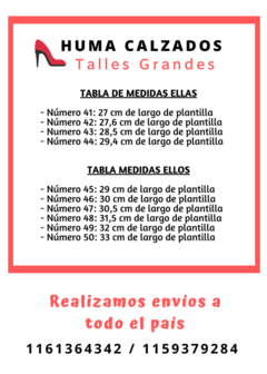 Bota Cuero media caña con tachas Talles Grandes Mujer negra - HUMA Calzados Talles Grandes 