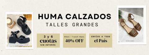 Imagen del carrusel HUMA Calzados Talles Grandes 