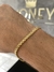 PULSEIRA CADEADO DUPLO 4MM - FECHO TRAVA DUPLA - 15G - BANHADO A OURO 18K - comprar online