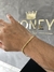 PULSEIRA CADEADO DUPLO 4MM - FECHO TRAVA DUPLA - 15G - BANHADO A OURO 18K - Money Jóias | Correntes - Pingentes - Pulseiras - Brincos - Anéis