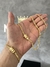 CORRENTE CADEADO DUPLO - 4MM - FECHO TRAVA DUPLA - 15G + PULSEIRA CADEADO DUPLO 4MM - FECHO TRAVA DUPLA - 5G - BANHADO A OURO 18K - comprar online