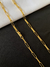 CORRENTE ELO CHAPADO 4,5MM - FECHO CANHÃO - 17,5G - BANHADO A OURO 18K