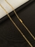 CORRENTE GRUMET 3MM - FECHO GAVETA - 11G -BANHADO A OURO 18K