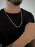 CORRENTE GRUMET DETALHADA - 4MM - FECHO TRAVA DUPLA - 24G + PULSEIRA GRUMET DETALHADA 4MM - FECHO TRAVA DUPLA - 8G - BANHADO A OURO 18K - comprar online