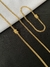 CORRENTE GRUMET LACRAIA 3,3MM - FECHO TRAVA DUPLA - 9G + PULSEIRA GRUMET LACRAIA 3,3MM - FECHO TRAVA DUPLA - 3,8G - BANHADO A OURO 18K