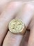 ANEL SÃO JORGE CRAVEJADO COM PEDRAS DE ZIRCÔNIA - 8G - BANHADO A OURO 18K na internet