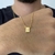 ESCAPULÁRIO VENEZIANA NOSSA SENHORA DO CARMO E SAGRADO CORAÇÃO DE JESUS - 70CM - BANHADO A OURO 18K - Money Jóias | Correntes - Pingentes - Pulseiras - Brincos - Anéis