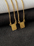 ESCAPULÁRIO VENEZIANA NOSSA SENHORA DO CARMO E SAGRADO CORAÇÃO DE JESUS - 70CM - BANHADO A OURO 18K