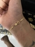PULSEIRA PIASTRINE 2MM - FECHO TRADICIONAL - BANHADO A OURO 18K