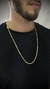 CORRENTE PIASTRINE 4MM - FECHO TRAVA DUPLA - 11G - BANHADO A OURO 18K na internet