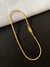 PULSEIRA RABO DE RATO 2MM - 4,5G - FECHO CANHÃO - BANHADO A OURO 18K