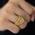 ANEL SALMO 23 - 14G - BANHADO A OURO 18K