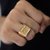 ANEL SALMO 91 - 14G - BANHADO A OURO 18K
