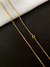 CORRENTE TIJOLINHO 1,5MM - FECHO TRADICIONAL - 4G - 70CM - BANHADA A OURO 18K
