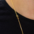 CORRENTE VENEZIANA 1MM - FECHO TRADICIONAL - 3G + PINGENTE CRUZ LISA 4X2,5 - BANHADO A OURO 18K na internet