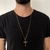 CORRENTE VENEZIANA 1MM - FECHO TRADICIONAL - 3G + PINGENTE CRUZ LISA 4X2,5 - BANHADO A OURO 18K - comprar online