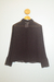 Camisa Marrom Plissada (44) - loja online