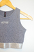 Cropped Fitness Cinza (40) - comprar online