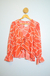 Blusa Laranja Amarração Frontal (40)