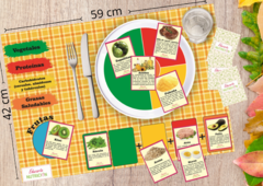 Mantel didáctico + 64 tarjetas - comprar online