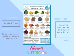 Infografía calcio vegetal