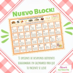 BLOCK: Calendario "desayunos saludables"