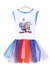 Vestido Intensamente con tutú multicolor