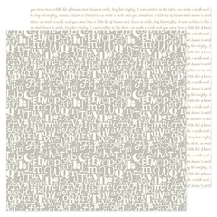 American Crafts - Coleção Hello Little Boy - Papel para Scrapbook - Gray ABC 34030010