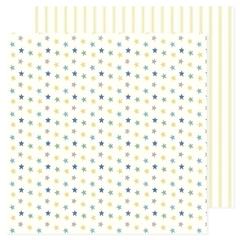 American Crafts - Coleção Hello Little Boy - Papel para Scrapbook - Stars 34030011