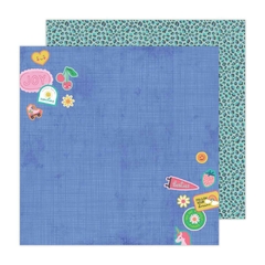 Pebbles - Coleção Cool Girl - Papel para Scrapbook - Patches 34027658