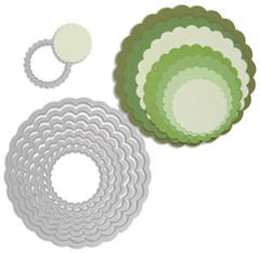 Sizzix - Facas de Corte - Framelits Dies - Scallop Circles - comprar online