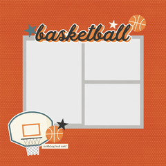 Simple Stories - Coleção Basketball - Die cuts Page Pieces - Scrapbook Life - Materiais para Scrapbook