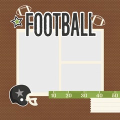 Simple Stories - Coleção Football - Die cuts Page Pieces - Scrapbook Life - Materiais para Scrapbook