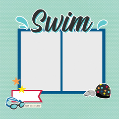 Simple Stories - Coleção Swim - Die cuts Page Pieces - Scrapbook Life - Materiais para Scrapbook