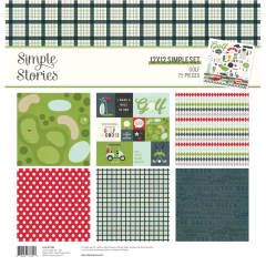 Simple Stories - Coleção Golf - Kit 6 Papéis para Scrapbook + Adesivos - comprar online