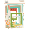 Simple Stories - Coleção Summer Snapshots - Frames chipboards