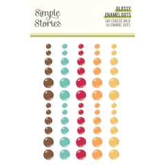 Simple Stories - Coleção Say Cheese Wild - Enamel dots