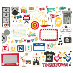 Simple Stories - Coleção Say Cheese Tinseltown - Die cuts Bits - comprar online