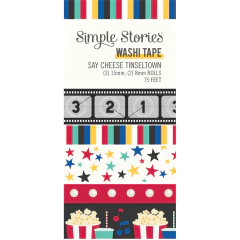 Simple Stories - Coleção Say Cheese Tinseltown - Washi tapes