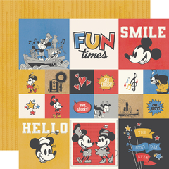 Simple Stories - Coleção Say Cheese Classic Mouse - Kit 12 Papéis para Scrapbook + Adesivos